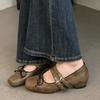 2025 New Fashion Low Heel Ladies Mary Janes Shoes Buckle Strap Female Butterfly-Knot Footwear Shallow Women Ballet Flats Shoes