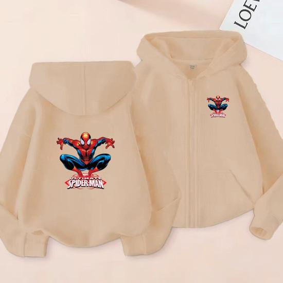 Kids Zipper Style Coat Fashion Animation Film Sweatshirt Clothing Boys Girl 3-12 Yrs Hoodie Long-Sleeved Casual Charming Clothes