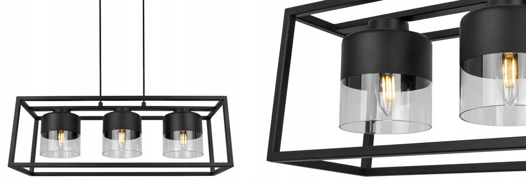 HANGING LAMP CAGE ELEGANT GLASS SHADE