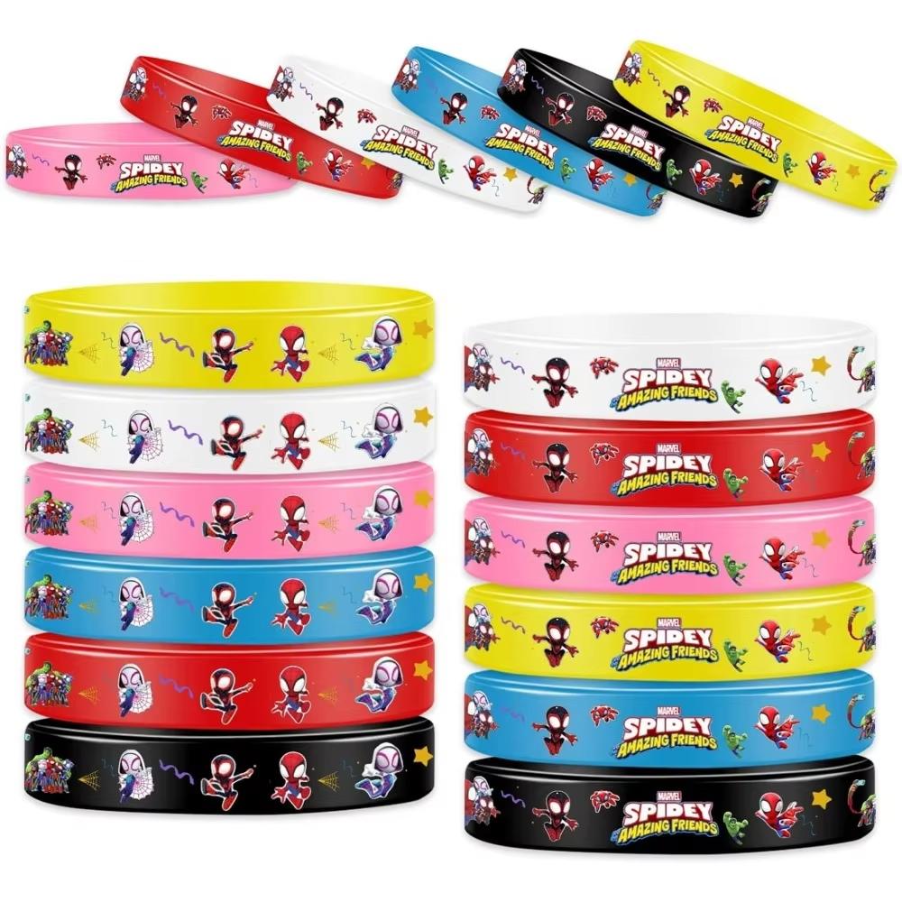 

MINISO Человек-паук и его удивительные друзья Браслет Сувенир для вечеринки Аниме Фигурка Детский подарок на день рождения Украшение для детской вечеринки Мультяшный браслет Свадьба A