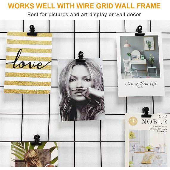 Coideal Small Bulldog Paper Clips - 120 Pcs Mini Black Metal Hinge Bull Clips 22mm Tiny Binder Paper Clamps for Pictures, Photos