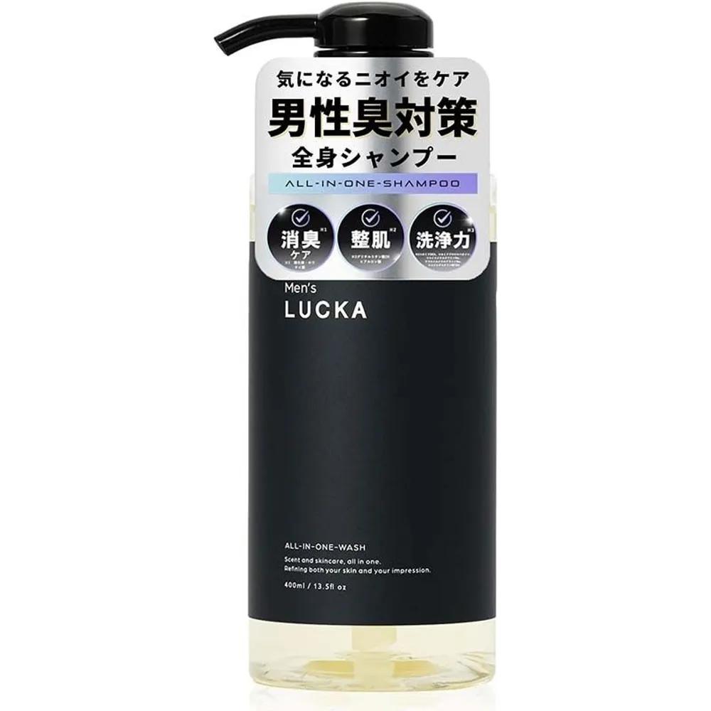 LUCKA All-in-One Body Shampoo Men s Body Wash All-in-One Scalp Care 400mL