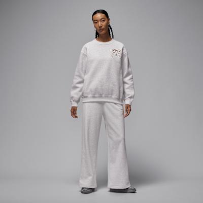 Jordan Sweatshirts Women's Greige Crew Neck Moderate