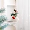Resin Christmas Tree Hanging Ornament Snowman Xmas Pendant  Festive  Ornaments