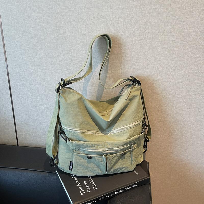

Large-Capacity Messenger Bag, Men S Handbag, Junior High School Student, High School Student Backpack, Shoulder Bag, Class Tutoring, Carrying Book Bag зелений