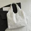 Tote Bag Lace Shoulder Bag Korean Style Large Capacity Bag Big Pouch Simple Canvas Handbag  Travel
