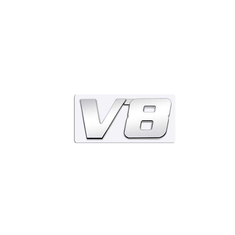 Metal 3D Badge car displacement Logo Car Rear Trunk Body Sticker Emblem
