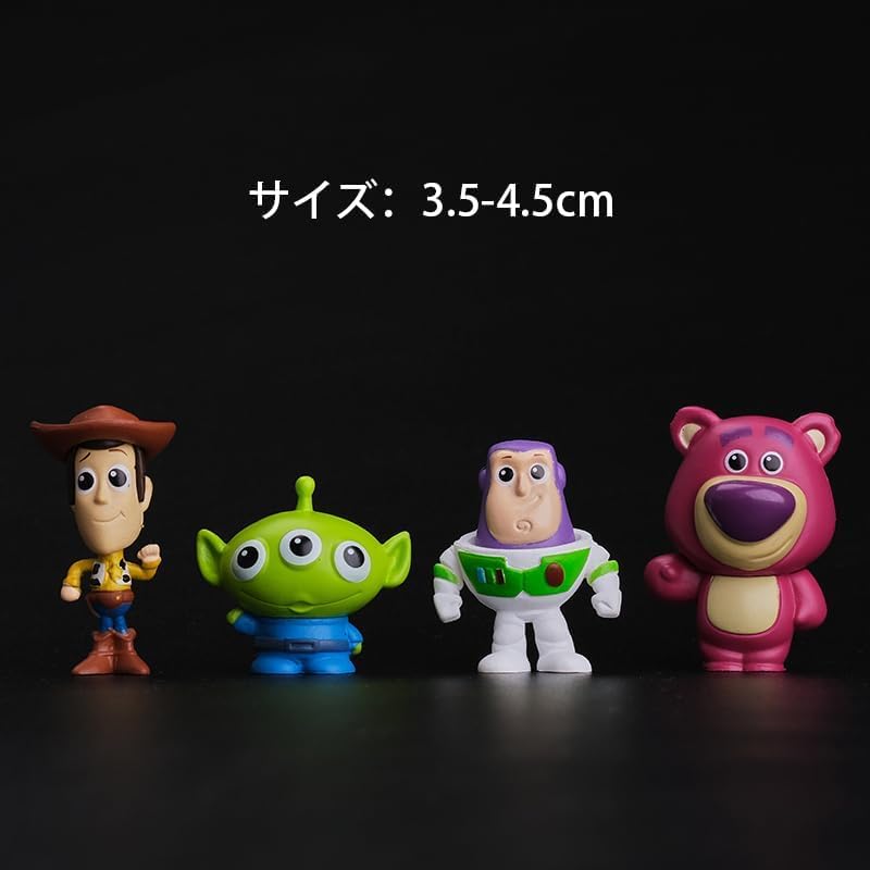 Set of 8 Toy Story Figures Featuring Buzz Strawberry and Disney Pixar Miniature Capsule Toy Figures and Collectible Perfect As a Gift for a Entryway