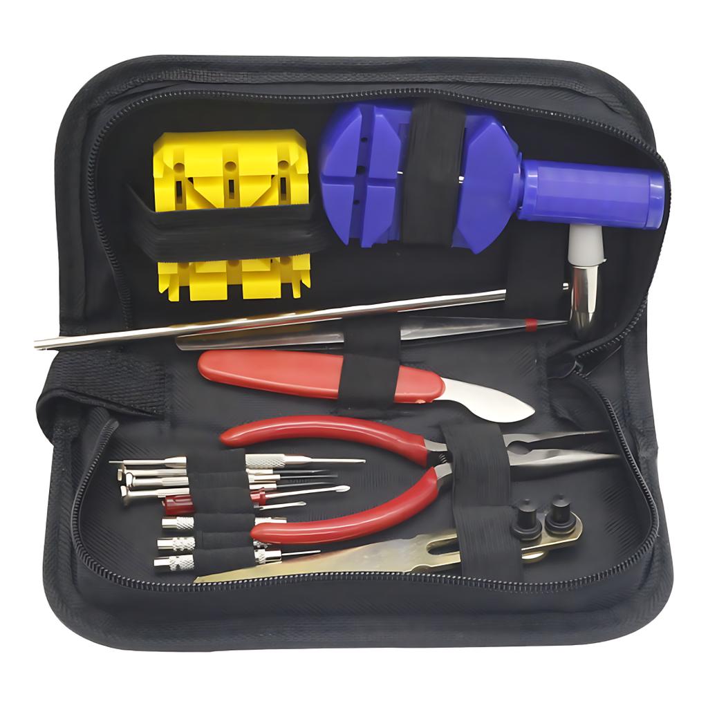 147PCS Watchmaker Watch Repair Repairing Tools Kit Case RemoverOpener Bar Set Watch Spring Pin Bars and Back Case Opener Screw