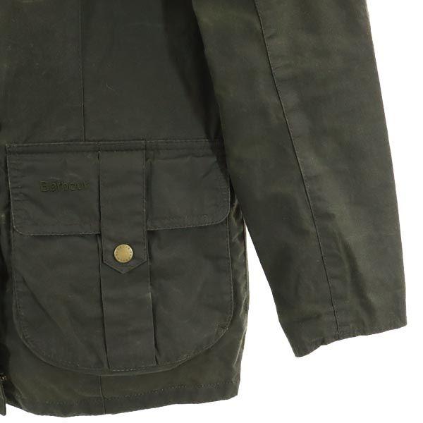 Barbour Lightweight 4oz WAX Waxed Jacket USA 4 Green System Work Women Used