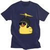 Funny Rubber Duck Sunglasses Print T Shirt Fashion Men's Women's Oversized Cartoon T-Shirts Cotton Oversized T Shirts Streetwear