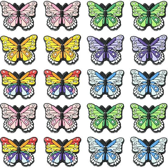 LiQunSweet 15 Pcs 15 Styles Christmas Theme Silicone Beads Santa Claus Tree Socks Snowman Snowflake Beads for DIY Jewelry Keychain Pen Craft