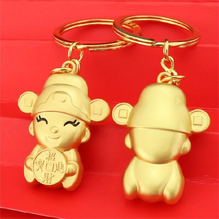 Artistic Lucky Cat Keychain Adornment Portable Lucky Cat Keychain Pendant Keyring Charm Symbolizing Wealth And Success