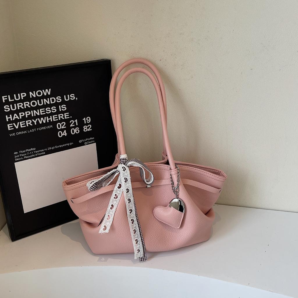 Advanced Handheld Bucket Bag for Women, New Korean Style Fashion Casual Shoulder Bag, Trendy Commuting Women's Bag