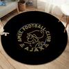 AFC Ajax Round Area Rug,Carpet Rug for Living Room Bedroom Sofa Playroom Decor,Non-slip Floor Mat