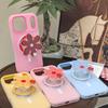 Korean Style Floral Rotating Magnetic Phone Holder with Detachable Telescopic Back Sticker for Hands-Free Viewing, New Model.