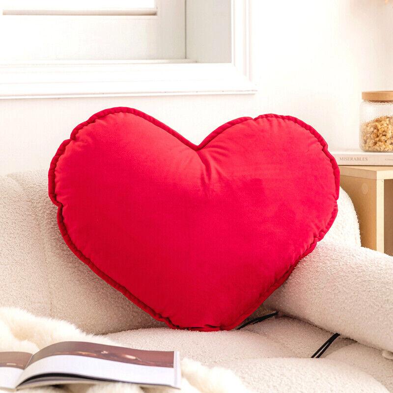 1PC Heart Pillowcase Cushion Soft Velvet/lace Pillow Cover Decorative Girl Princess Room Decoration Sofa Living Room for Love