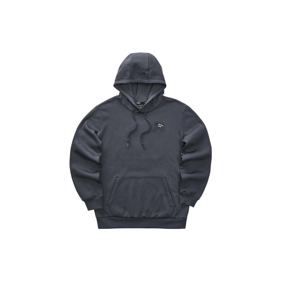 Skechers Laughing Monster Series Animal Letter Hoodie Unisex Hoodies Charcoal-Gray L423U075-000G XXL