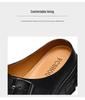 Men's Breathable Leather Slip-On Mules: Closed-Toe, Thick-Sole, Non-Slip Casual Shoes