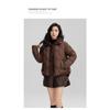 Women S Short Hooded Thick Cotton Padded Coat Loose Fit Winter Ladies Outerwear