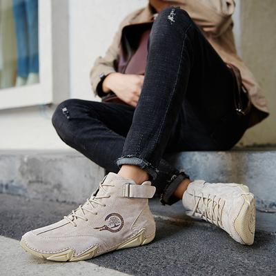 Nuove Scarpe Autunnali da Uomo del Marchio Antiscivolo Resistenti all'Usura Basse Casual Stivali da Moto Alla Moda Alte Scarpe da Lavoro