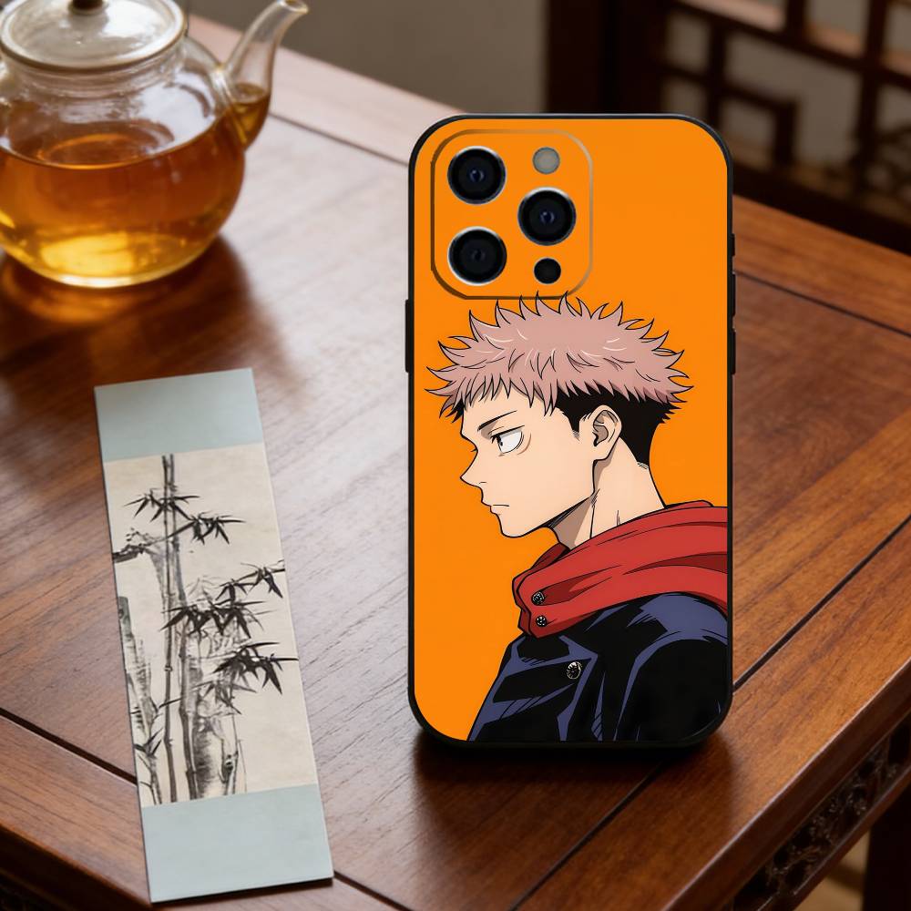 Anime J-Jujutsu Kaisen Y-Yuji Itadori Phone Case Silicone Soft For IPhone 17 16 15 14 13 12 11 X XR Plus Pro Max Plus