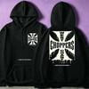 Herbst West Coast Choppers Grafikdruck Hoodie Herren Damen Harajuku Hip Hop Punk Übergroßer Hoodie Trendige Streetwear für den täglichen Look