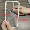 Luxury Candy Color Frame Clear Back Phone Case For iPhone 17 Air 16 15 14 13 12 11 Pro Max Plus Acrylic Shockproof Bumper Cover