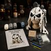 Art Class Supplies Halloween Animal Hood Crochet Kit, Skull Spider Bat Hat DIY Fashionable Earflap Spooky Pumpkin Craft Kit for Adults Teens,