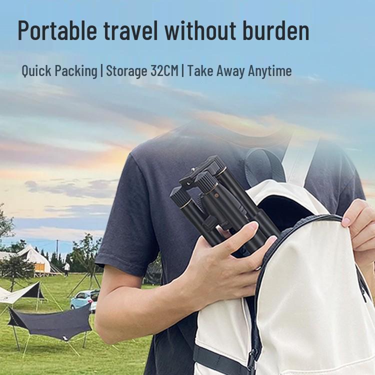 Lightweight Era Q330P Travel Selfie Tripod: Portable Camera Tripod for DSLR/Mirrorless Photography and Videography.