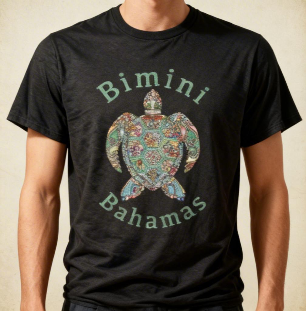Bimini Bahamas Tribal Turtle Gift T-Shirt XXL