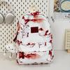Schoolbag New Chinese Style Ink Painting Backpack Women's 1011 New Small Fresh Retro School Bag Student Class Backpack Bag