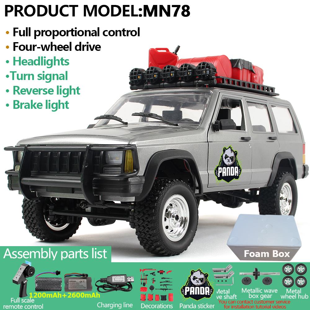 AAYD1 MN78 1:12 RC Car MN Model RTR Version RC Car 4WD 280 Motor Professional Off-Road RC 2.4G Remote Control Car For Boys Gifts