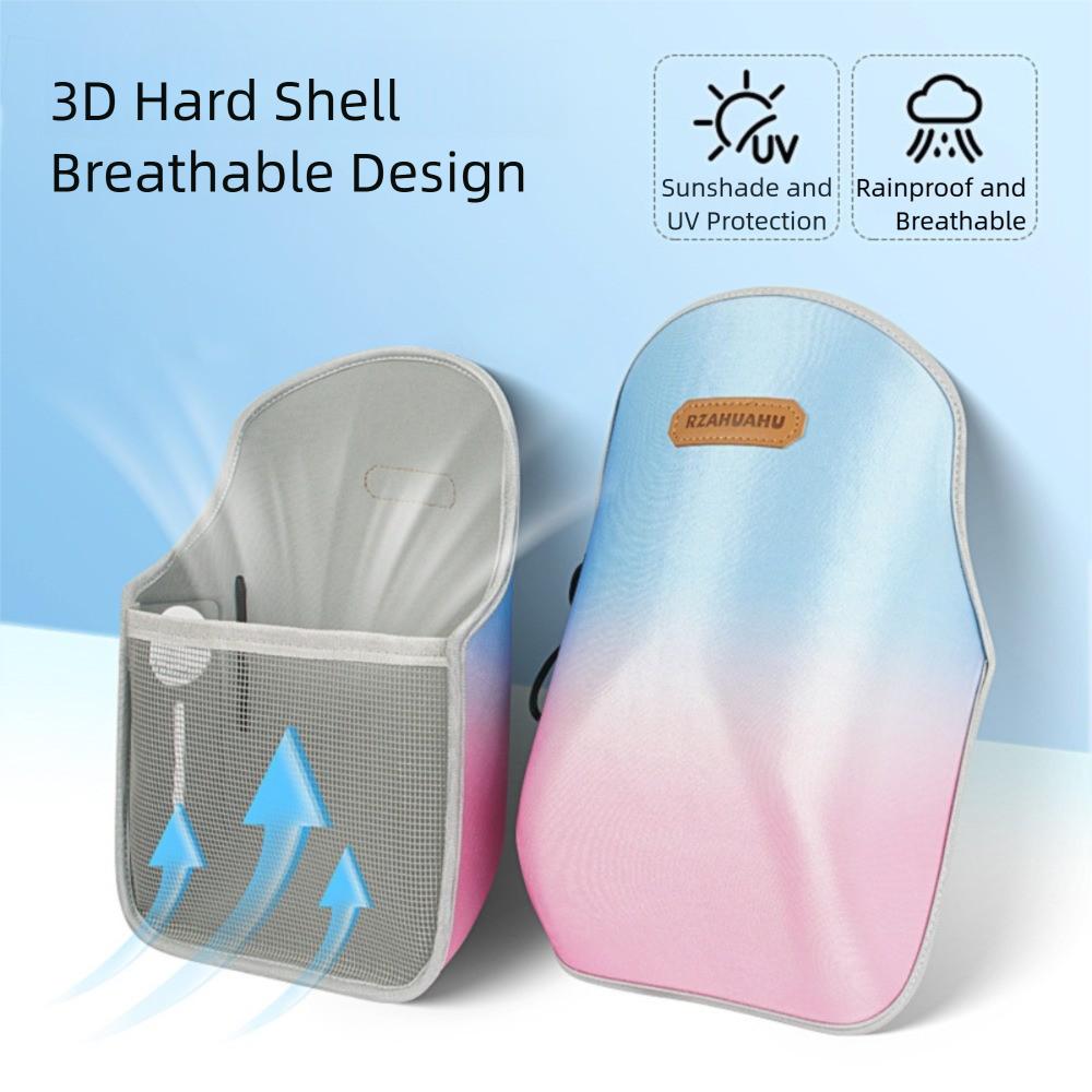 Gradient Color Summer Handlebar Muffs Breathable Hard Shell Sunshade Cover  Motorcycle