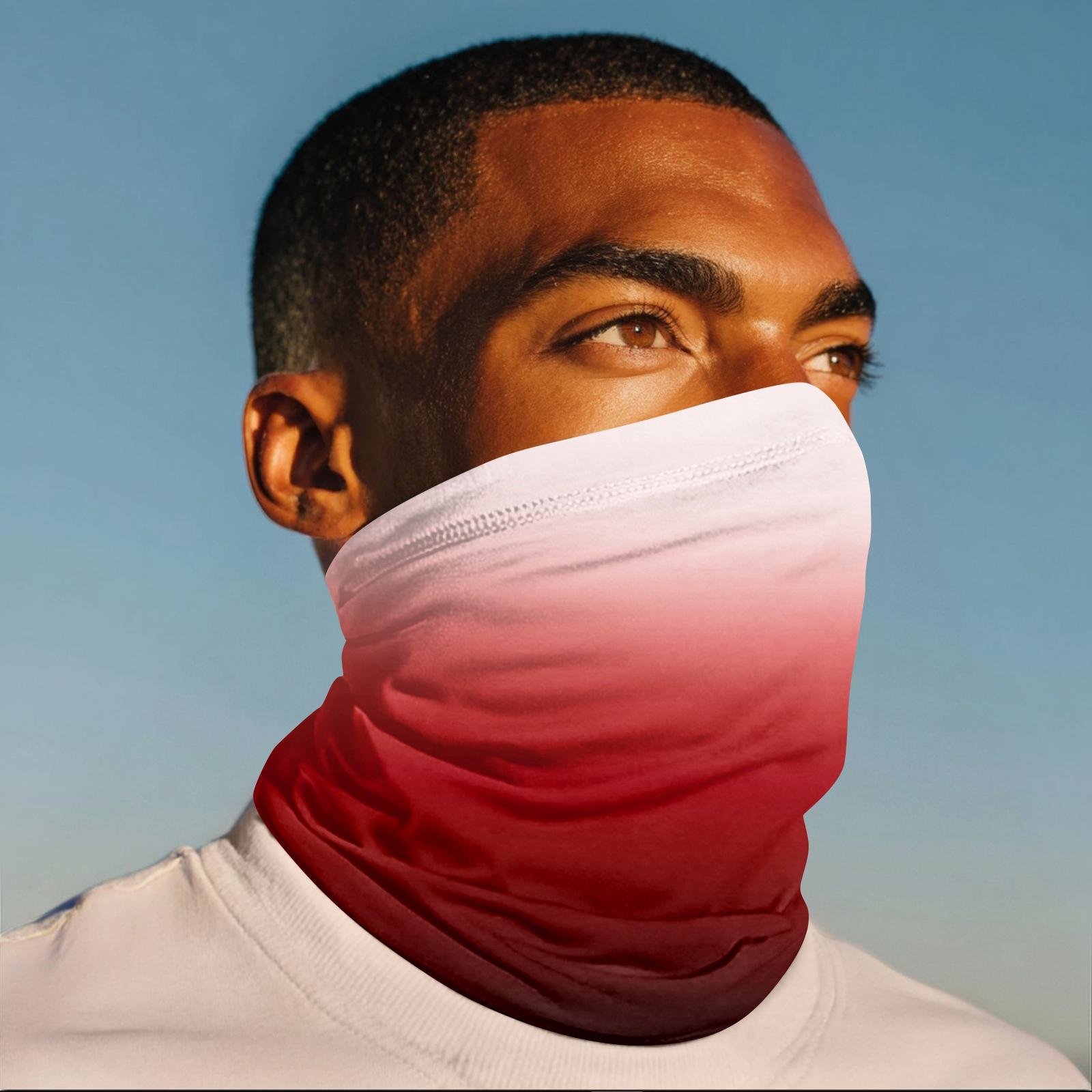 

Уличный солнцезащитный козырек Велосипедная маска Анти-ультрафиолетовая бандана Солнцезащитный шарф для шеи One Size белый