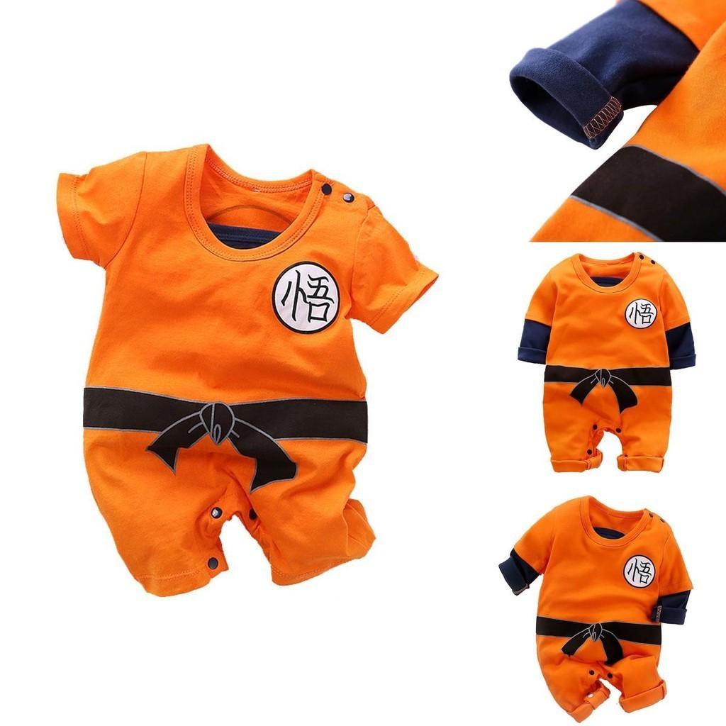 Adorabile Tutina Body Cosplay Dragon Ball Z per Neonati Maschietti per Halloween