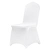 200PCS White Stretch Spandex Folding Chair Covers, Universal Fitted Chair Cover, Removable Washable Protective Slipcovers, for Wedding, Holiday,
