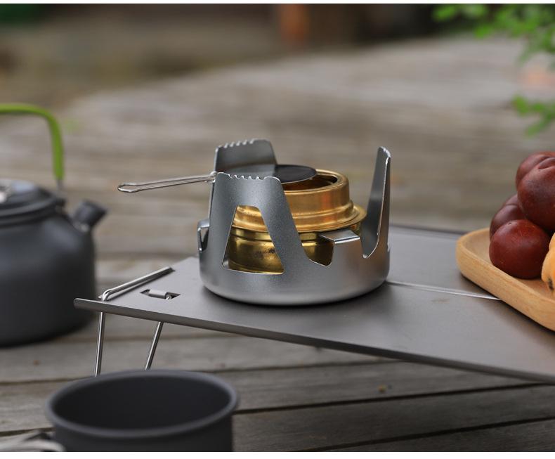 Ultra-Light Portable Alcohol Stove for Outdoor Use