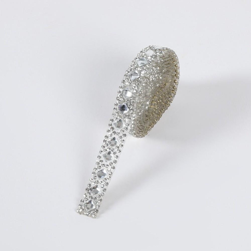 DIY Self Adhesive Rhinestone Strips Sewing Accessories Resin Diamond Crystal Rhinestone Roll Glitter Iron-on