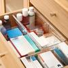 2026 Extendable Drawer Storage Box, Transparent PET Cutlery Organizer Box for Kitchen Tableware Sorting