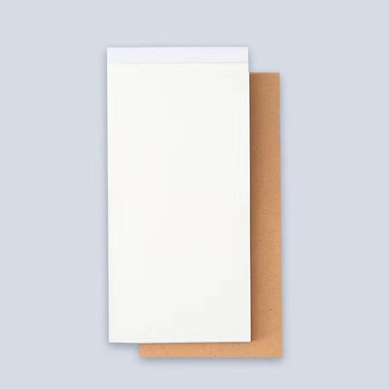 Compact Kraft Paper Grid Notebook - Tearable, Portable Planner