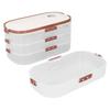 4 Layers Dumpling Storage Box Airtight Lid Snack Storage Container  Party Use