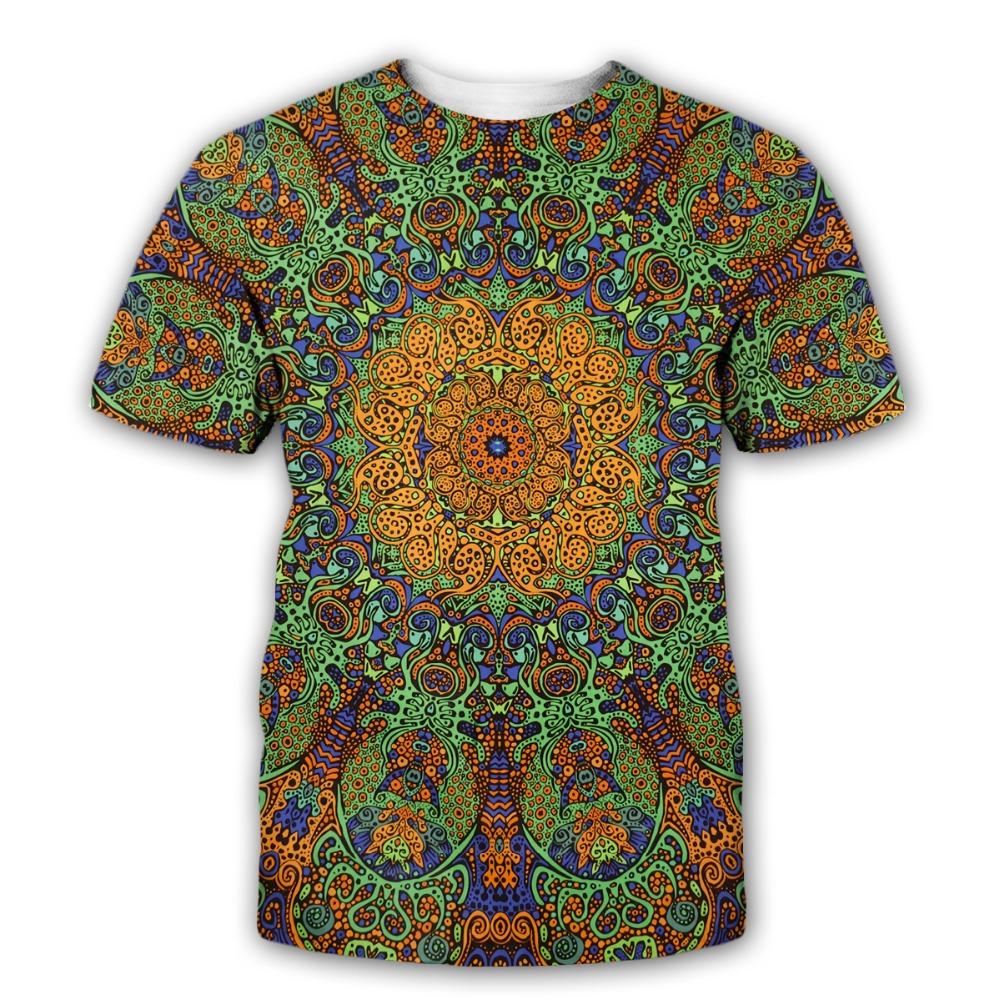 Mystery Symbols 3D Print T-shirts for Men and Women Glow In the Dark Short Sleeve T-shirt Kids Oversized T-shirts New