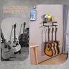 VINAEMO Guitar Wall Holds 3 Features a Rustic 3 Removable Guitar Universal Guitar Fits and Ukulele Hanger, Mount, Guitars, Shelf, Hooks, Stable,