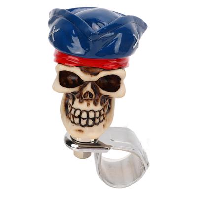 Totenkopf Form Lenkrad Spinner 3cm Durchmesser Harz Drehknopf Booster für Autos LKWs Traktoren