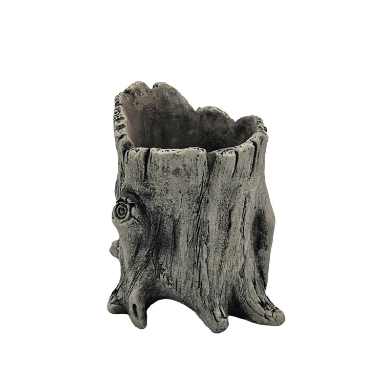 Artificial Driftwood Planter Sculpture Resin Succulents Flower Pots Imitation Wood Pile Porous Bonsais Tree Plant Pots