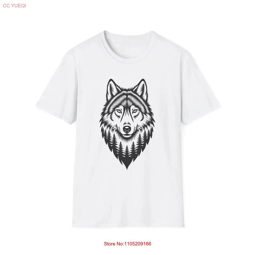 Wolf Nature T Shirt Wildlife Forest Animal Outdoor Adventure Top Wilderness vintage Washed Comfortable Top For Everyday Wear