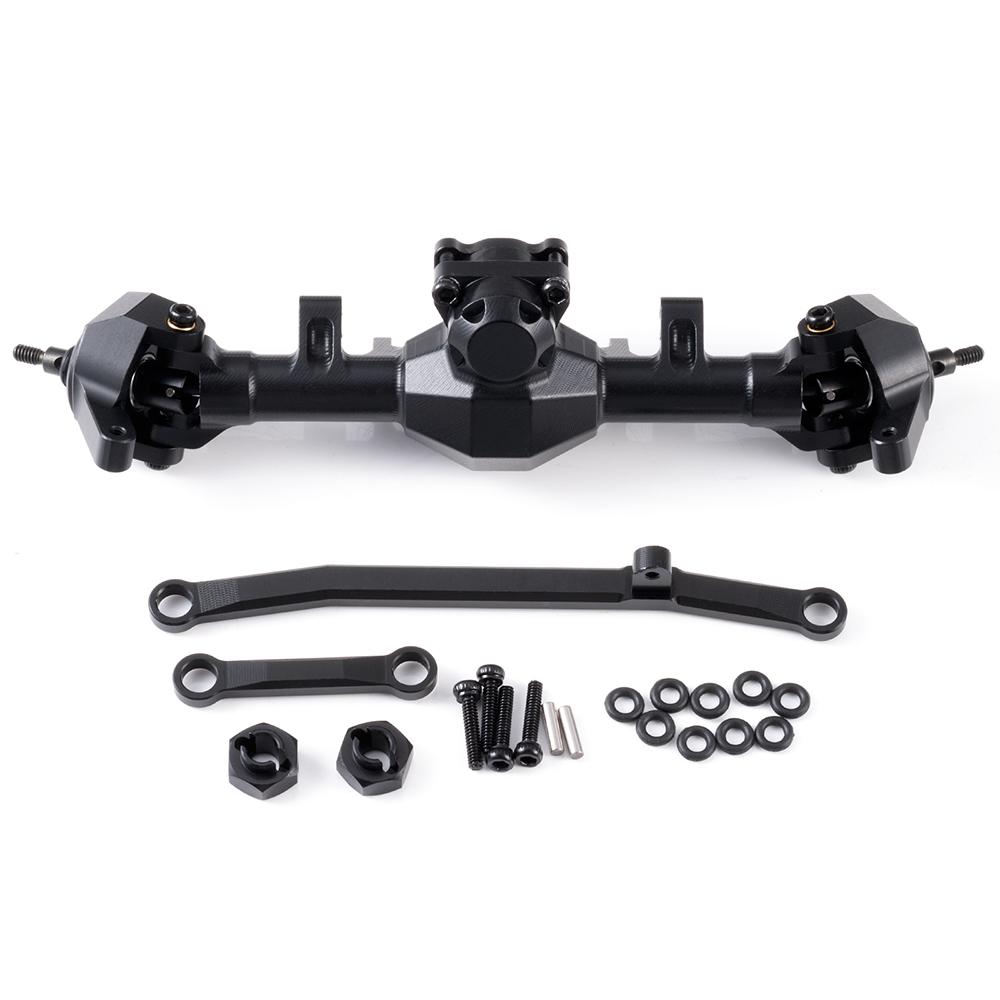 MIBIDAO Alu Alloy Extended / Stock Length Front Rear Axle for Axial SCX24 Deadbolt C10 Wrangler Gladiator Bronco 1/24 RC Car