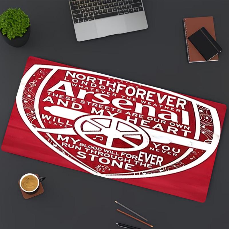 Podkładka pod mysz z nadrukiem Arsenal F.C., do klawiatury, laptopa, PC, do biura, domu, dekoracja biurka, idealny prezent urodzinowy dla graczy