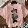 Y2k Disney Minnie ParentChild Graphic T Shirt Women Unisex Vintage Oversized Casual Tops Summer Short Sleeve Tee Streetwear 2026